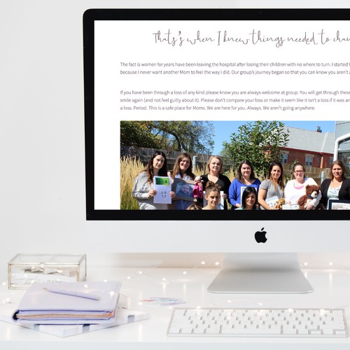 Warm and welcoming site for grieving mothers support group
