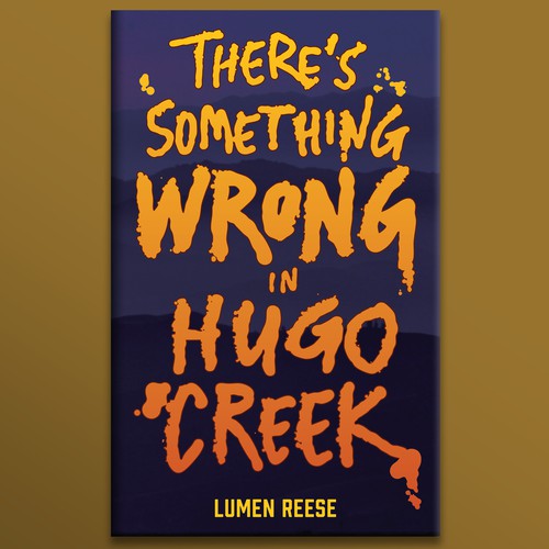 Bold, Disturbing Book Cover for Murder Mystery