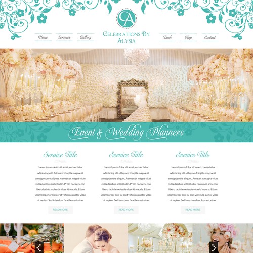 Event and Wedding Planner Website