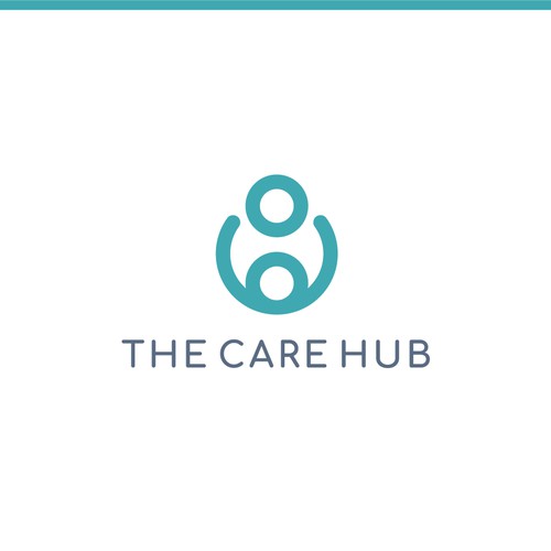 Modern and abstract care logo