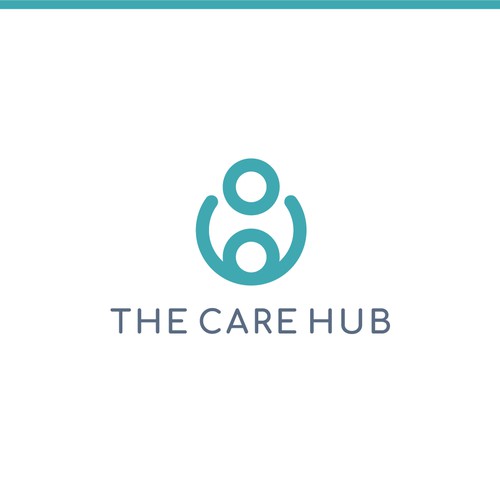 Modern and abstract care logo