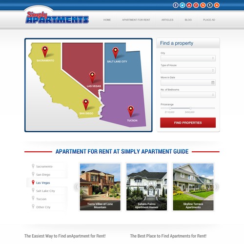 t New landing page wanted for Simply Apartments