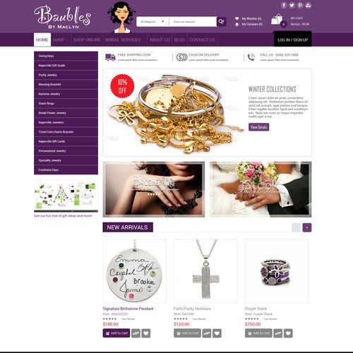 New eCommerce website for Baubles Babe! (www.baublesbabe.com)