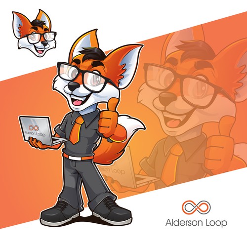 Imaginary fox mascot