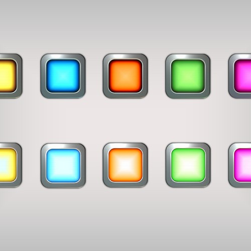 Colored tiles for iPhone puzzle game