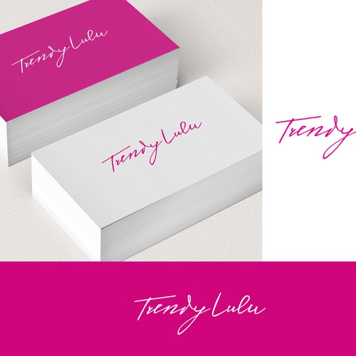 Create a trendy logo for an online women's fashion business