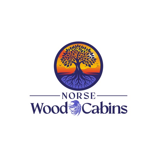 Norse Wood Cabins Logo Design