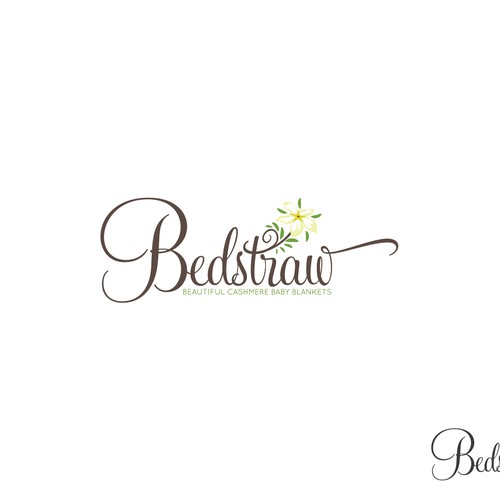 Elegant logo concept for baby blankets