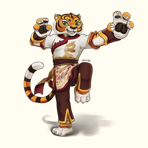 Kung-fu Tiger Character design