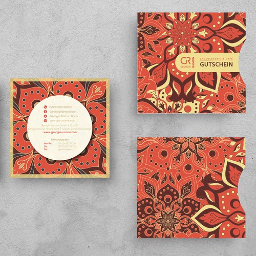 Voucher and envelope design