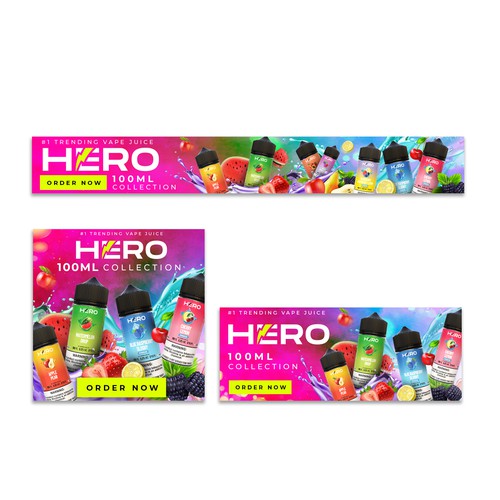 Hero Trending Vape Website Banner