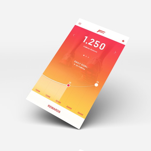 Application Design rewarding fitness activity