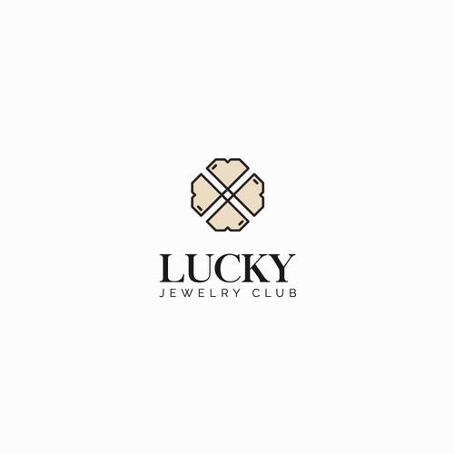 Minimalist logo for Lucky Jewelry Club