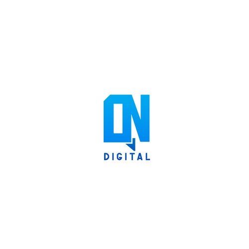 Simple logo for OnQ Digital