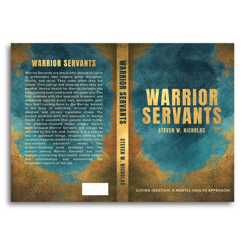 Abstract cover design for mental health book for Warrior Servants.