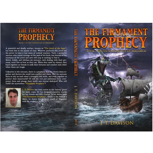 Design Sea Serpent for a Fantasy Book Cover