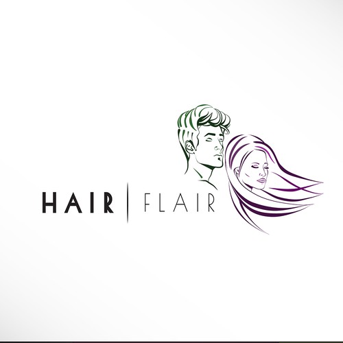 Fresh logo for a cool hairdresser
