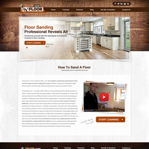 Wood Flooring Company Website Design