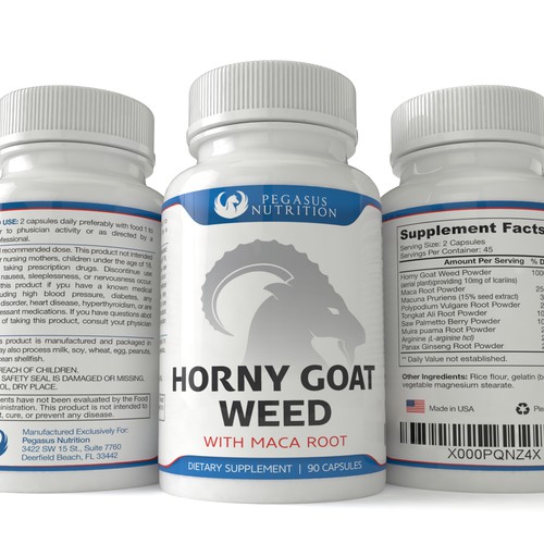 Label design for Pegasus Nutrition