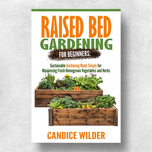 Bold eye-catching book over design for gardening