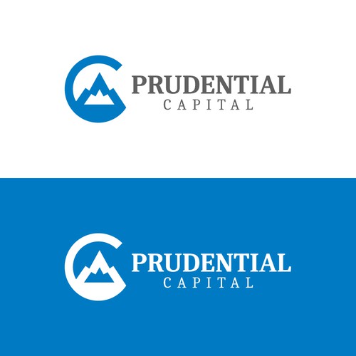 Abstract logo design concept for Prudential capital.