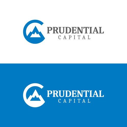 Abstract logo design concept for Prudential capital.