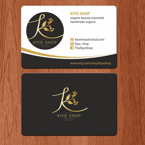 Business card for kiyo shop