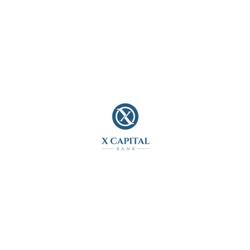 X Capital Bank logo design