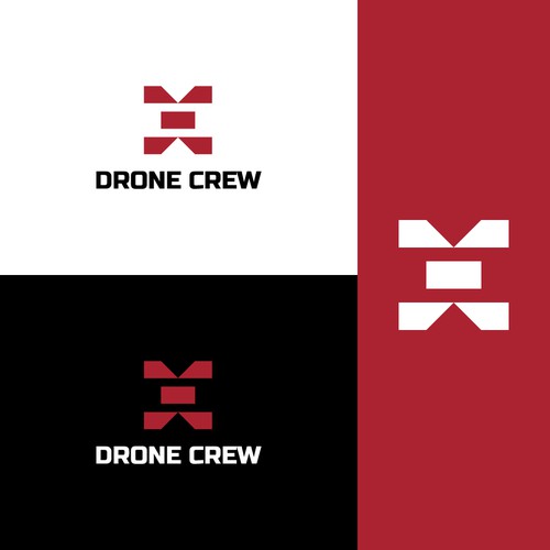 Letter D C Drone Logo