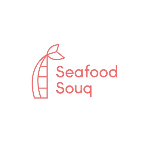 Logo concept for a seafood startup