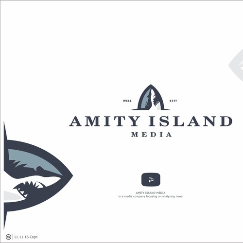 Strong aggressive logo design for a modern media company