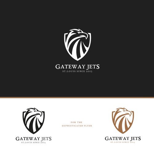 Logo design for a private jet rental company from st.louis