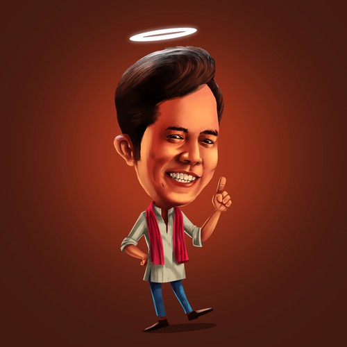 Caricature Illustration for a local TV show