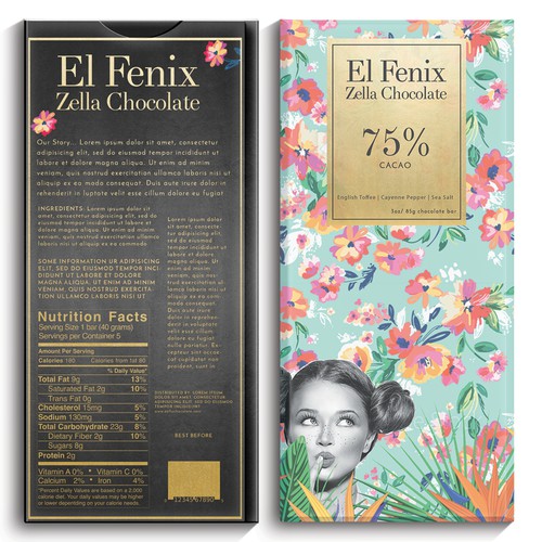 Craft Beer Inspired Retro Dark Chocolate Bar Box Design