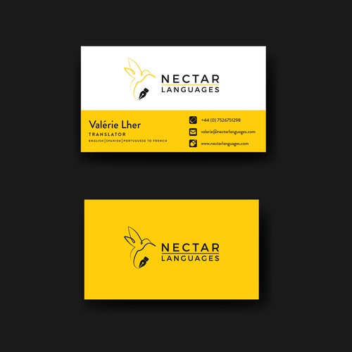 Logo for a freelance translator.