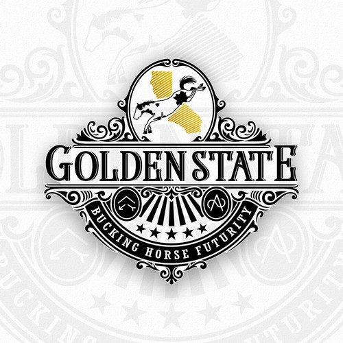 Golden State Bucking Horse Futurity Logo Concept