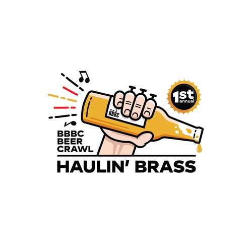 1st Annual BBBC Beer Crawl Haulin' Brass