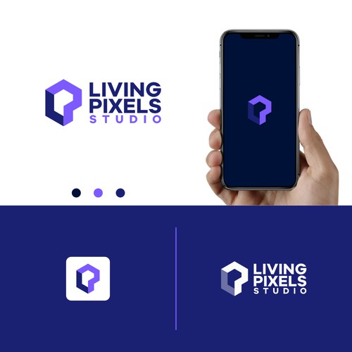 Logo concept for LIVING PIXEL STUDIO