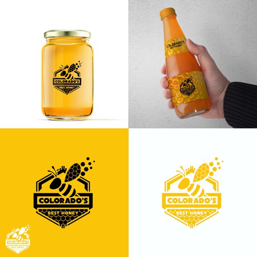 logo concept of coloradoes best honey. just final