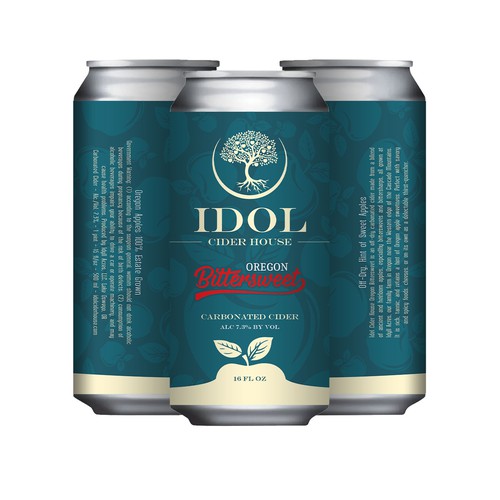 Hard Cider Beer Can Design