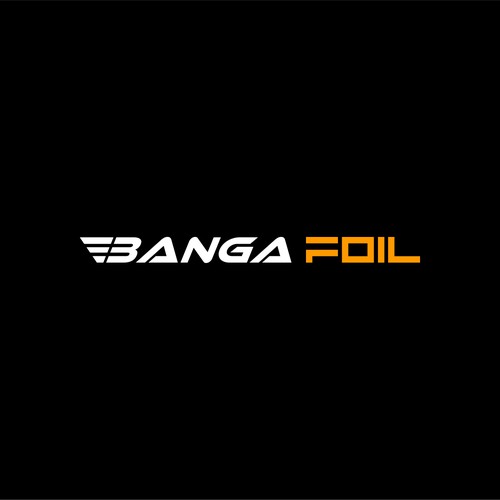 simple logo for banga foil kite