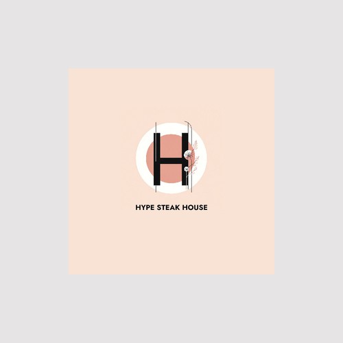 Japanese style logo for a fusion restaurant