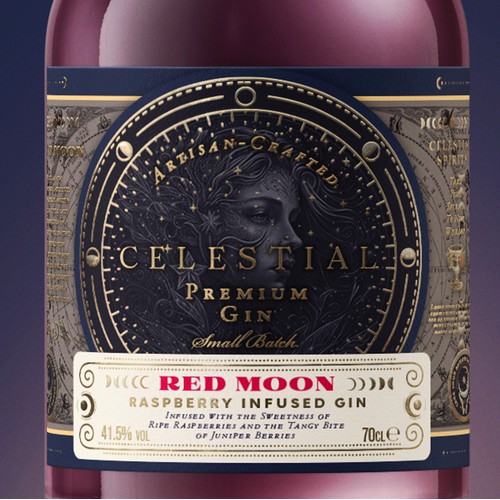 Celestial Gin Label