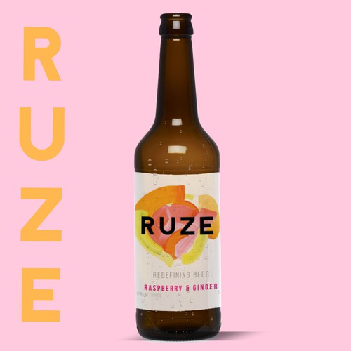 Label design for new raspberry/ginger beer