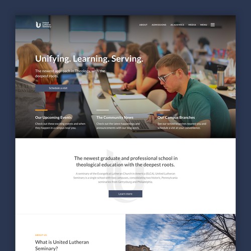 School Landing Page