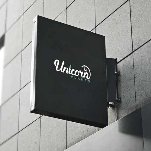 Unicorn Plant logo concept