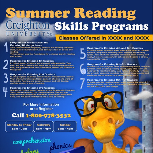 Flyer Advertising Summer Reading Programs