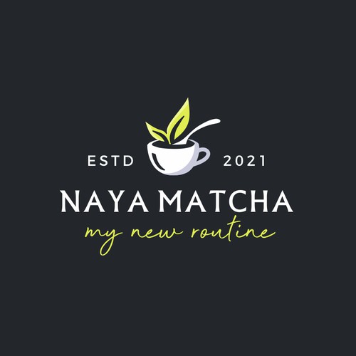 Bold logo concept for matcha