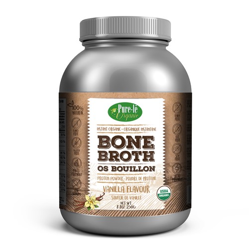 Design premium playful label for Organic Bone Broth