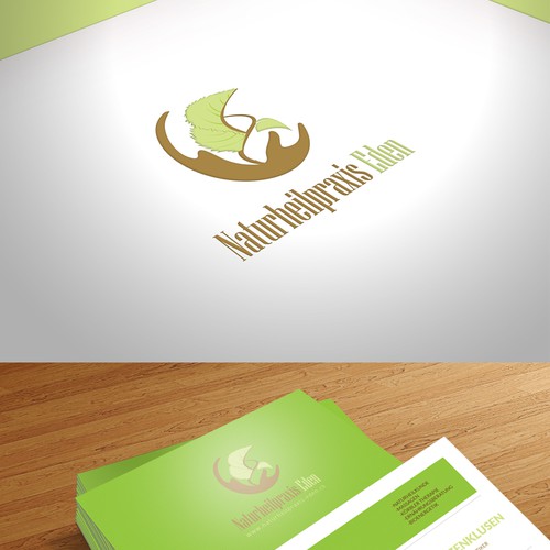 Innovative, modern and eye catching logo and business card for a natural healing practice.